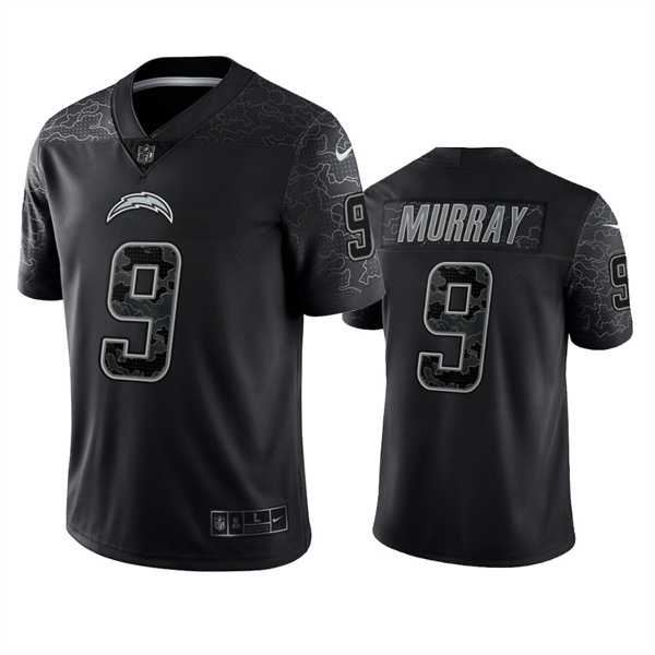 Men's Los Angeles Chargers #9 Kenneth Murray Black Reflective Limited Stitched Football Jersey,We sell and wholesale Men's Los Angeles Chargers #9 Kenneth Murray Black Reflective Limited Stitched Football Jersey on line form chian!
